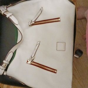 Dooney and Bourke florentine cooper hobo in ecru color